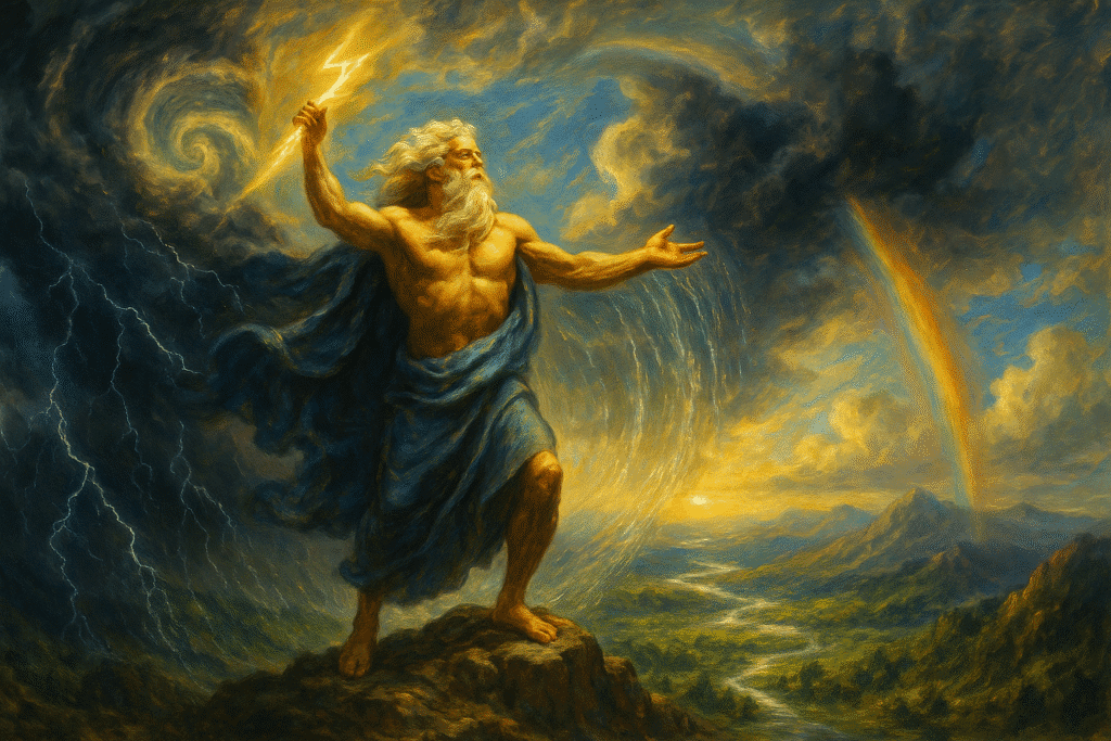 Zeus o dono das Chuvas