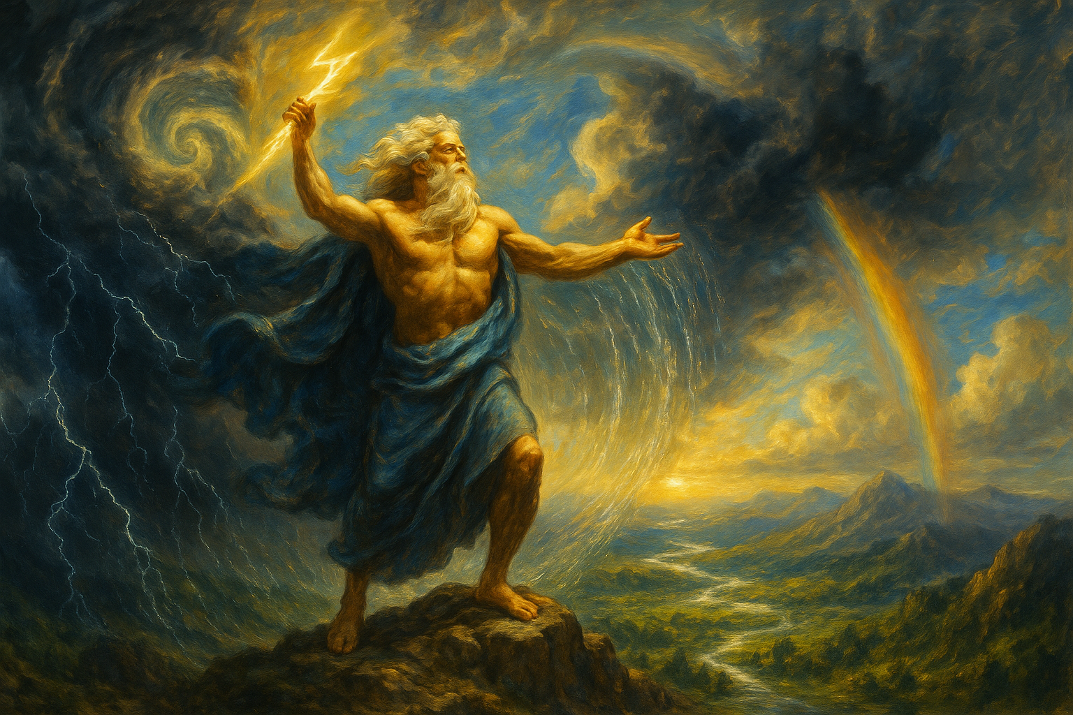 Zeus o dono das Chuvas